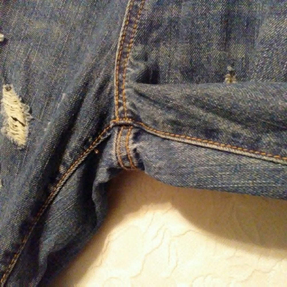 Forever 21 High Waist Mom Jeans Distressed Sz 28 - Picture 7 of 9